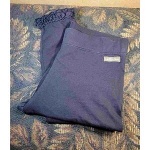 Matilda Jane Black Elastic Ruffle Hem Capri Pants- Size S